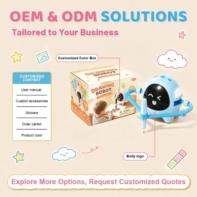 OEM ODM DW07 Smart Drawing Robot Automatic Drawing Toys for Kids Painting Educational Toys