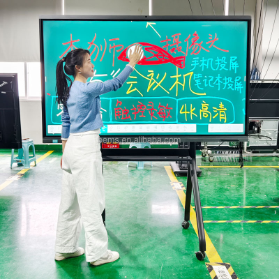 Factory Lcd Factory 16GB HDD Rotation Speed SSD Hard Drive Type Wall Mounted Interactive Touch Screen Computer Pc System Display