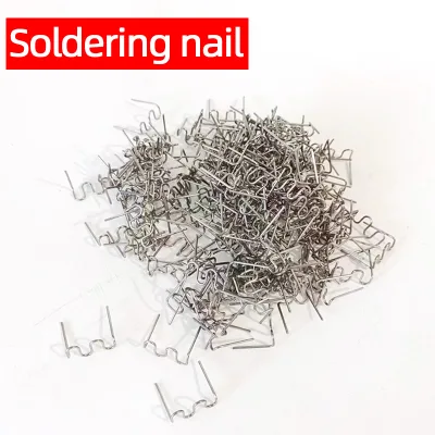 DIY Auto Bumper Nail Patch Welding Machine Gun 500PCS Hot Melt Nail Hole Repair Net for Plastic Parts Fixing Welding Wire