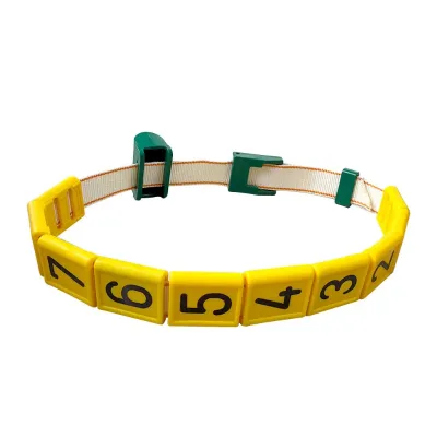 Thickened Animal Neck Strap Custom Id Marking Tape Livestock Tracking Device Cattle Sheep Adjustable  Neck Collar Ring Tag