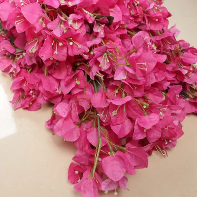 80cm 115cm Bougainvillea Flower Silk Cloth Faux Artificial Hanging Bougainvillea Flowers for Wedding Decor