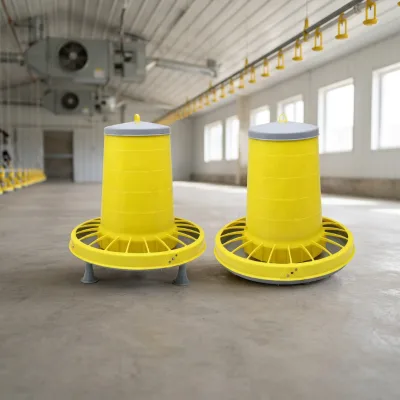 New AGRIESO PP Plastic Manual Chicken Feeder Trough Uniform Feed Distribution Durable Design 9L/12L/20L/22L Capacities 1 Year