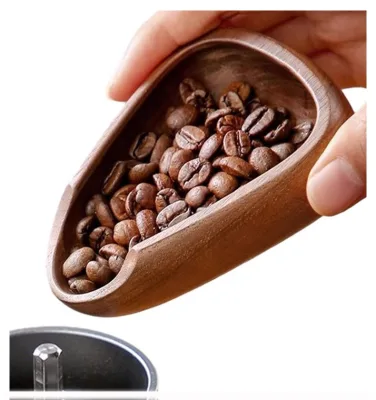 Wood Coffee Weighing Bean Cup  Hand-brewed Italian Coffee Container Sub-tray Metal One-way Gas Valve Sub-loading test Tube