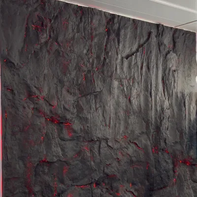 Life Trace FRP Translucent Stone Veneer, 3D Faux Stone Panel Concrete Raw Big Slab Wall Panels for Interior&Exterior Decoration
