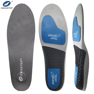 IDEASTEP 5d Memory Foam Silica Moisturizing Foot Care Gel Insoles for High Heels Sports Insoles for MEN Shoes Pu