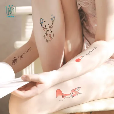 Multi Styles Semi Permanent Body 3D Art Tattoo Sticker, Sexy Body Colorful Tattoo Stickers for Woman and Man