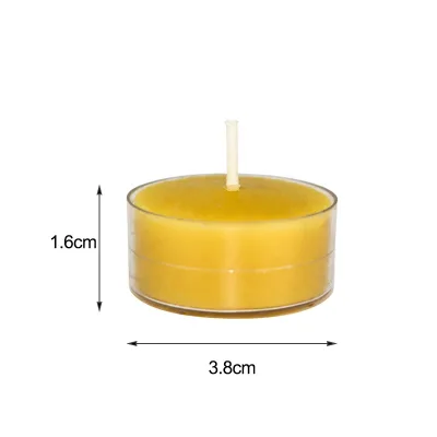 Wholesale Beeswax Tealight Candles 1.6*3.8cm 4 Hrs Burning Time Natural Wax