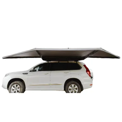Camping Gear Waterproof Awning Expanded 180 Car Awning with LED