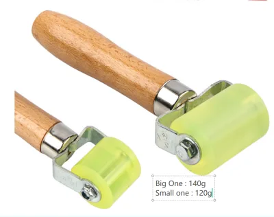 Car Sound Deadening Roller Wooden / Plastic Handle Rubber Roller Hand Wheel Roller Tool Automotive Car Audio Sound Noise Filter
