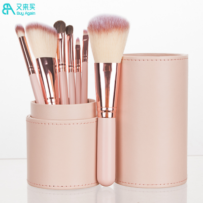 Buy Again Wholesale Private Label Make up Brushes Makeup Brush Set with Holder Cylinder case