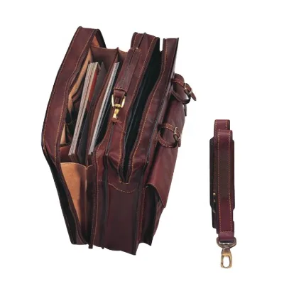 2020 Custom Premium PU Leather Office Business Briefcase for Men