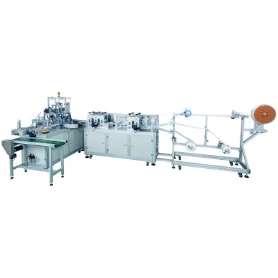 Automatic Hijab Mask Making Machine with Crossed Earloop Welding for Muslim Headscarf Friendly Disposable Mask Production