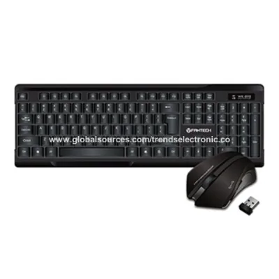 Keyboard mouse combo, Fantech computer laptop keyboard with USB port wireless keyboard mouse combo
