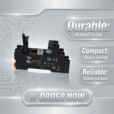 Original New P2RFZ-08-E Relay Socket 8 Pin DIN Rail Mount Relay Base Screw Terminal Socket for G2R-2(S) Series Relay