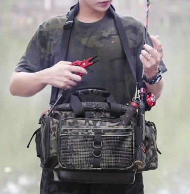Sea Fishing Bag, Large Capacity River and Raft Fishing Backpack, Big Bait Box Bag