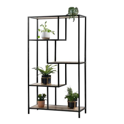 Hight Quality Metal Storage Rack Concise Style Wood Bookshelf