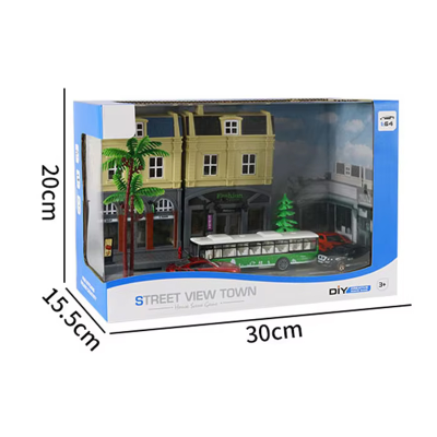 Street Scene Bus Model 1/64 Scale Diecast Car Model