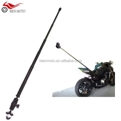 Moto Motorcycle Bike Invisible Selfie Stick Monopod Handlebar Mount Bracket for GoPro Max 9 Insta360 One R X2 Camera Accessories