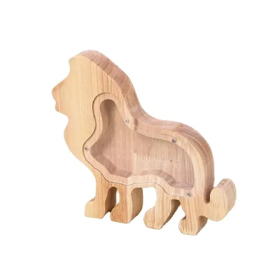 Wooden Piggy Bank,Heart Shaped Coin Bank Wooden Box Frame Wood Toys Money Saving Bank,Letter Piggy Bank for Kids