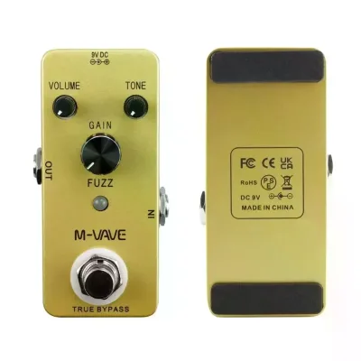 M-VAVE True Bypass Vintage Electric Guitar Effect Pedal Warm Distortion Monoblock FUZZ-Consumer Electronics