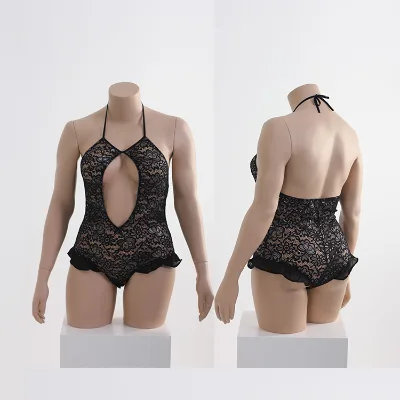 Hot Sale Fiberglass Torso Half Body Fat Mannequin Plus Size Female Mannequin for Sale