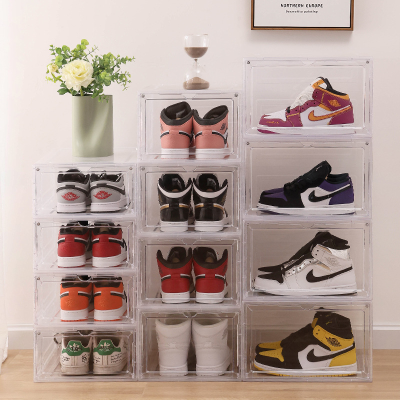 Hot Selling Products 2023 Plastic  Shoe Box Storage Sneaker Box Transparent Shoe Box