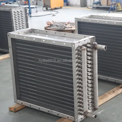 Hylita SS316L Fin Tube Steam to Water Heat Exchanger for Dairy Spray Drying & Milk Powder Processing 240/380V