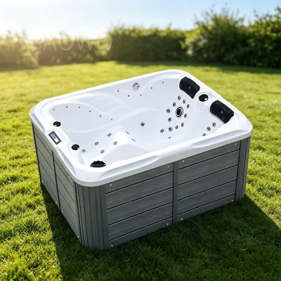 3 Person swim spa dual zone Hot Tube Outdoor Inflatable Bathtub Acrylic Prefabricated pool spa outdoor Massage