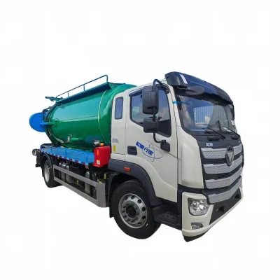 13000L Foton Multi-Functional Sewage Treatment Vehicle | Combo Jet Vac Sewer Cleaner Truck for South America Export