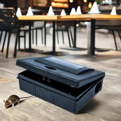 Wholesale UV Resistant PP Material Reusable Mouse Bait Station Indoor Outdoor Rodent Control Traps for Farm Use Summer Spring