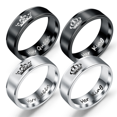Couples Promise Rings,custom Cheap Sports Rings,king Queen Ring