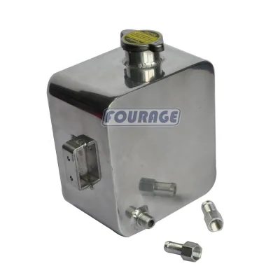2L Aluminum Alloy Radiator Coolant Water Header Overflow Expansion Tank for BMW Acura
