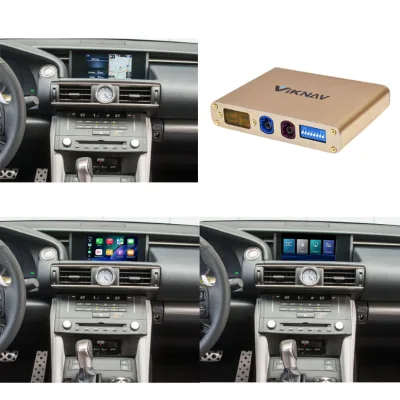 Viknav Linux Upgrade Interface Built-in 2DIN Car Decoder Box Steering Wheel Control for Lexus RC 2015-2020 Wireless CarPlay