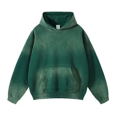 Hoodie Manufacture Customized Vintage Acid Washed Sweatshirt ODM Seasonal Autumn Hoodie with Solid Pattern and Hooded