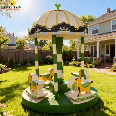 Soft Play Merry Go Round for Kids Indoor Equipment Mini Size Safe Design Non Toxic Material Easy Install Store Play Fun