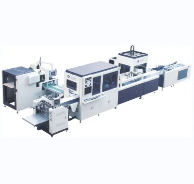 Smart Whole Set Box Machine for Tea Packaging Creates Custom Book Cover and Rigid Box Making