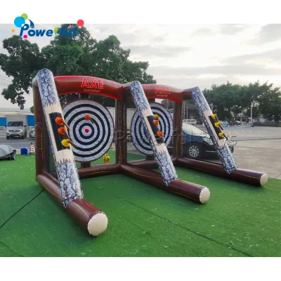 Party Rental Inflatable Archery Games for Events Double Players Inflatable axe Throw Game