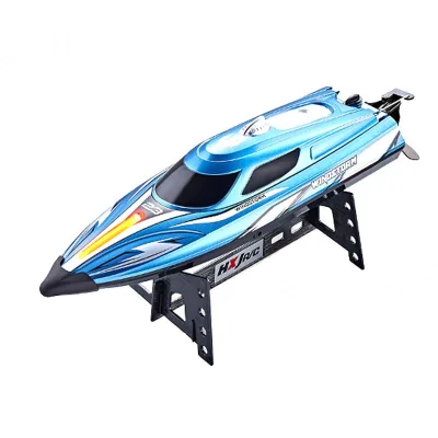 2.4G RC High Speed Turbojet Boat 20km/h Speedboat Jet Capsized Reset Waterproof Racing Ship with LED Light