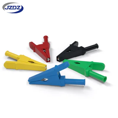 JZDZ Pure Copper Alligantor Clip Opening 20mm Power C0innection Clip 4mm Plug - in Sheath Test Clip High Current 50A J.60050