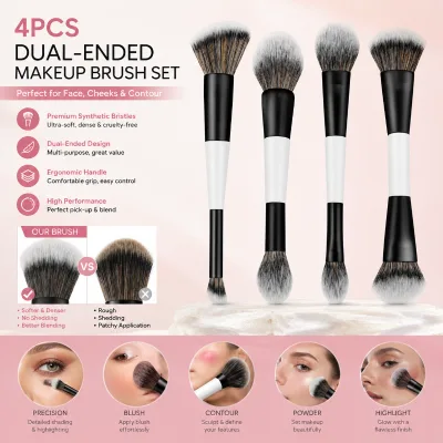 Luxury Makeup Brush for Eye Foundation Lip Custom Logo Make up Brushes Black Makeup Brush Set