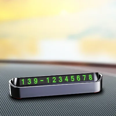 High Quality Phone Number Sign Parking Number Plate Car Temporary Parking Card
