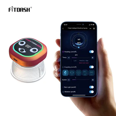 Fitdash Charging Intelligent Meridian Heating Operator Body Massage Therapy Smart Cupping Instrument