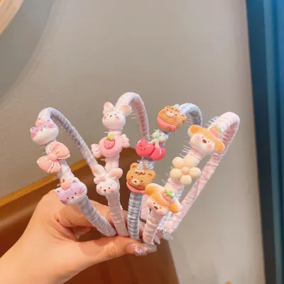 Summer Children's Cute Animal Hairbands, Korean-style Headbands That Won't Hurt the Baby's Head, Girls' Hairpin Headwear