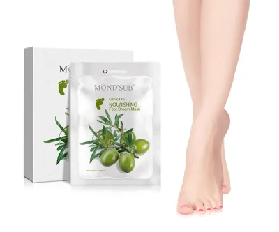 Mond'sub Olive Oil Best Effective Organic Natural Deep Hydration Skin Socks Moisturizing Foot Mask