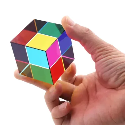 1pcs Permanent Ferrite Ceramic Magnets Prism Cube 30-60mm Hexahedral 3D Color Cube for Photography