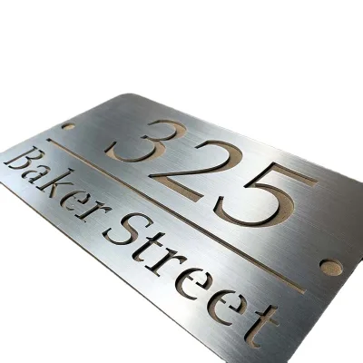 High Quality Custom Stainless Steel Laser Cutting Mark Digital Custom Stainless Steel Mark