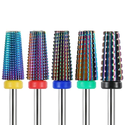 XC C M F XF E File Tungsten Nail Drill Bits Manicure Sanding 3/32 Rotary Carbide Nail Drill Bits