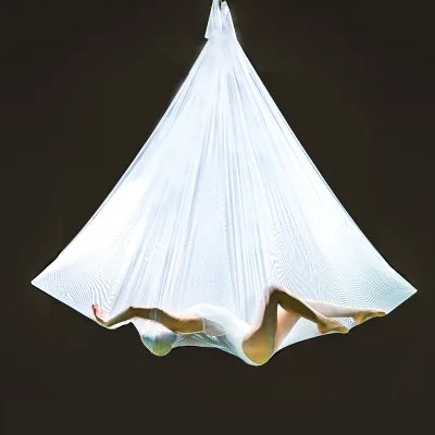 New Style High Quality Silk Fabric High-Strength Soft Nylon Yoga Hammock, Aerial Yoga Swing Anti-Gravity Hammock Yoga