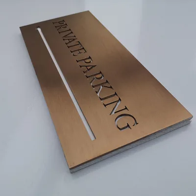 Durable Outdoor Door Sign Waterproof Function Engraved Design in Metal & Aluminium Material Steel for Billboards & Advertising