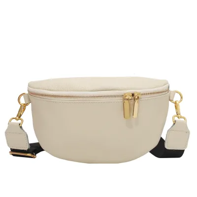 2026 Women's Fashion Soft PU Leather Shoulder Crossbody Bag New Style Bum Bag Purse with Zipper Closure Ladies' Fanny Pack